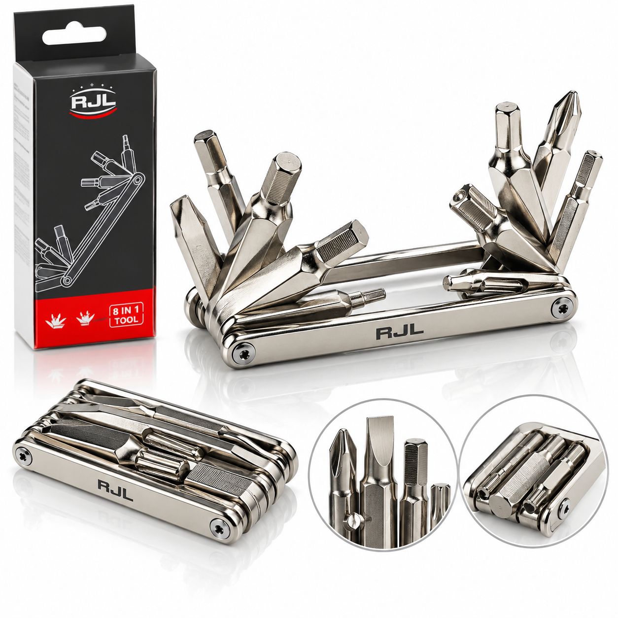 ابزار چندکاره دوچرخه 8 کاره با آچار آلن و Torx T25